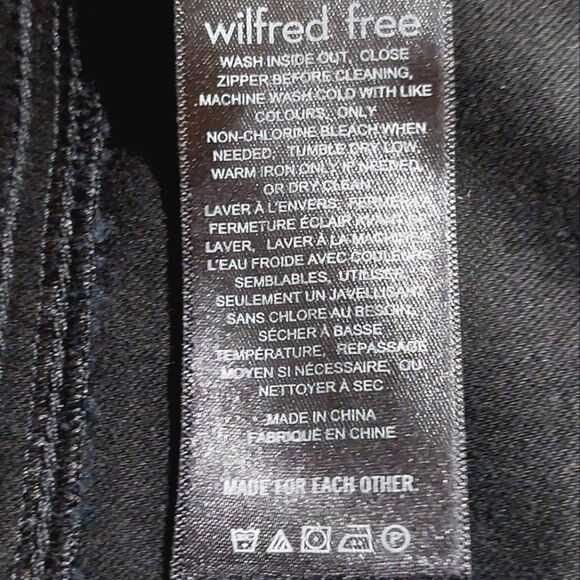 Aritzia Wilfred Free Women's Cotton Blend Pull On Bootcut Pants CZR 07-06-39240 - Picture 9 of 10